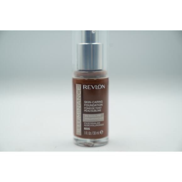 Revlon Illuminance Skin-Caring Foundation 605 + 501 1oz Duo Pack 5% Squalane - Picture 10 of 12